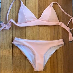 Light Pink Shein Bikini Set